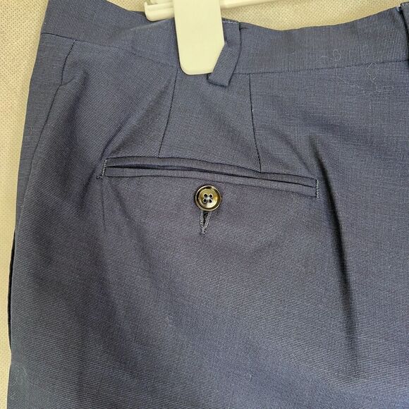 Ted Baker London Navy 100% Wool Jefferson Dress Pant Trouser Size 40R 27L - Picture 7 of 11